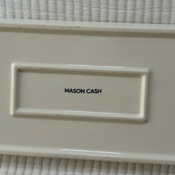 Mason Cash In The Forest Serving Platter Stoneware Cream Color Rectangular Shape - Picture 6 of 15